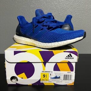Adidas UltraBOOST Blue and White Sneakers